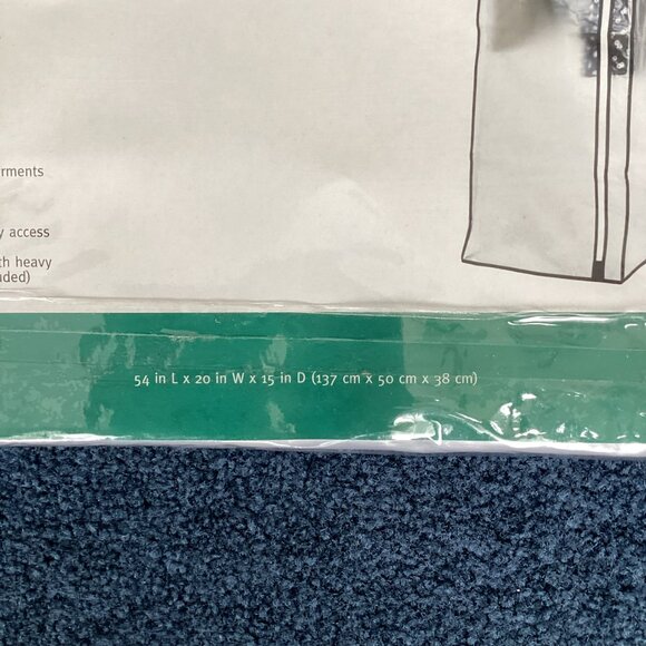 NEW - Hanging Wardrobe - 54" x 20" x 15" - Picture 3 of 3